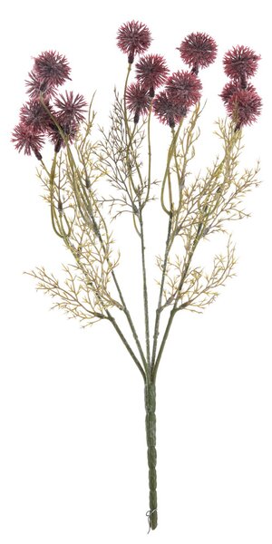 Babérbogyó művirág csokor, 38cm magas - Lila