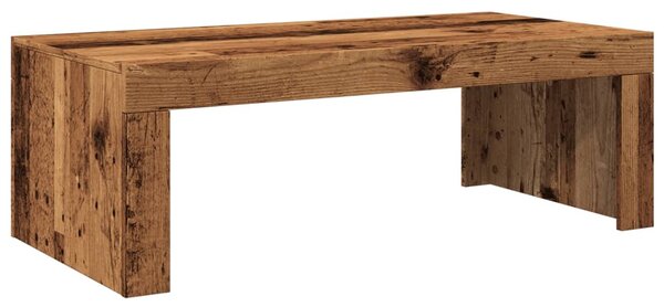 Antik fa színű szerelt fa dohányzóasztal 102 x 50 x 35 cm