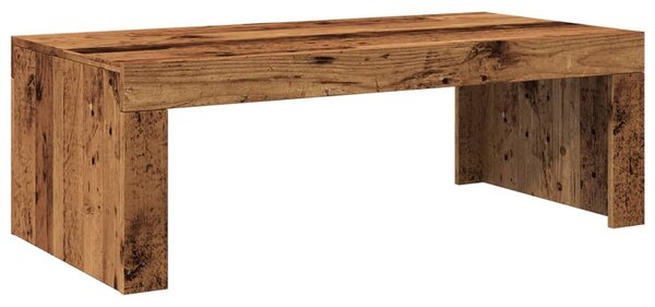 Antik fa színű szerelt fa dohányzóasztal 102 x 50 x 35 cm