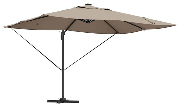Napernyő zárral Tópszínű 352 x 251 x 265 cm Pamut és Alumínium