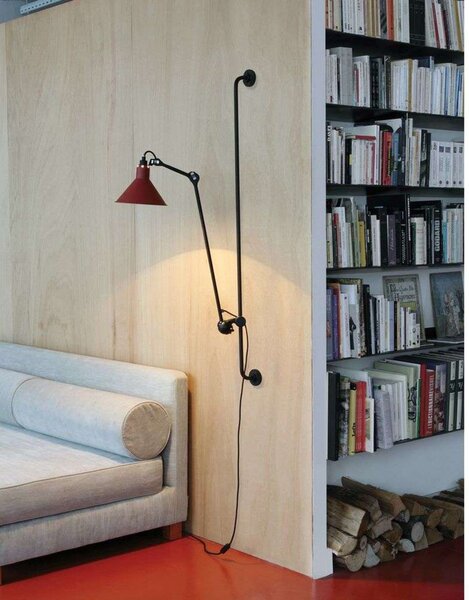 Fali Lámpa Lampe Gras, Fekete, Nappali, Fém, Indusztriális dizájn