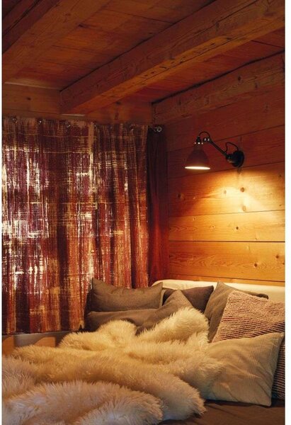 304CA Fali Lámpa Black/Black/Copper - Lampe Gras