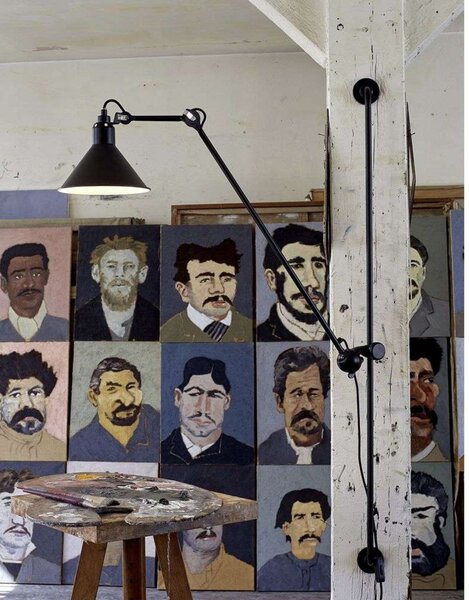 Fali Lámpa Lampe Gras, Fémes, Nappali, Fém, Indusztriális dizájn