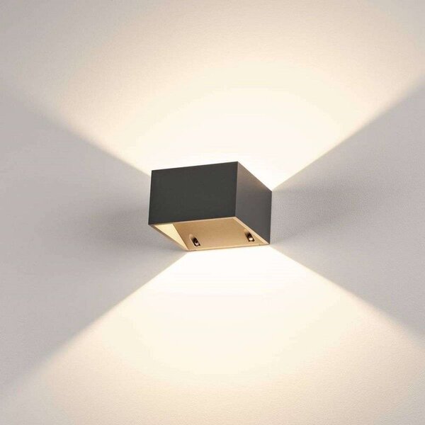 Logs Fali Lámpa Square LED IP44 Anthracite
