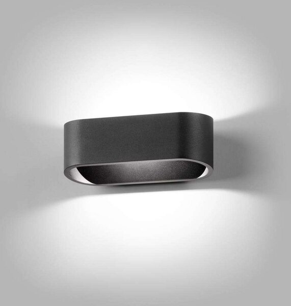 Fali Lámpa LIGHT-POINT, dimmable, Fekete, Nappali, Alumínium