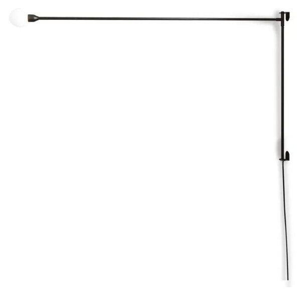 Fali Lámpa Nemo Lighting, dimmable, Fekete, Nappali, Fém