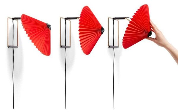 Fali Lámpa HAY, dimmable, Piros, Nappali, Fém
