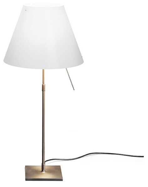 Asztali lámpa Luceplan, dimmable, Fehér, Nappali, Alumínium