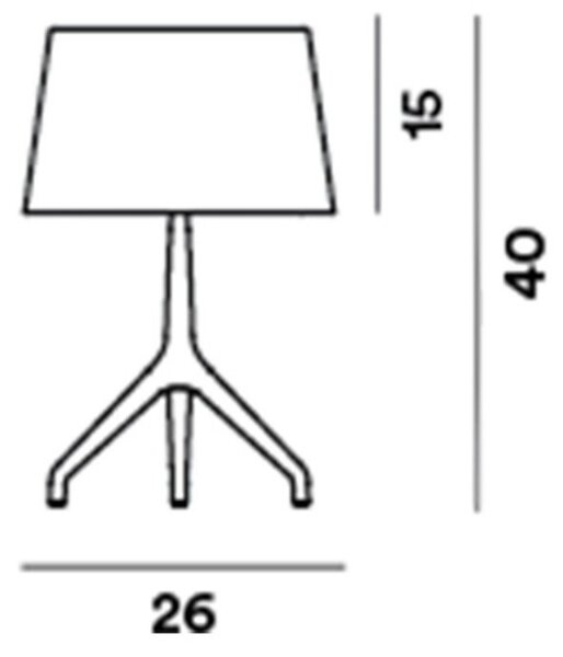 Asztali lámpa Foscarini, dimmable, Fehér, Alumínium