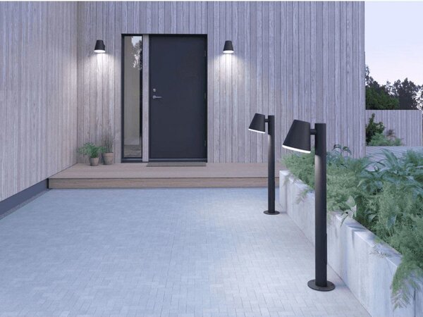 Kültéri Lámpa Belid, dimmable, Fekete, Terasz, Üveg