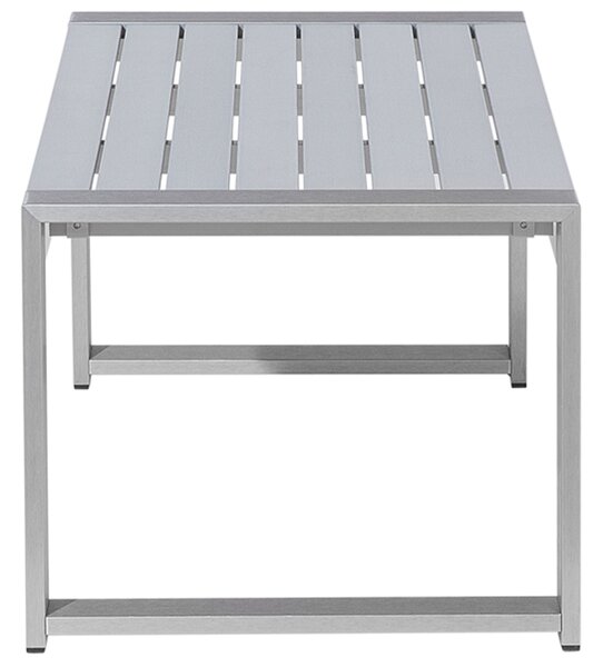 Kerti dohányzóasztal SALERNO 90 cm 50 cm Fém Világosszürke
