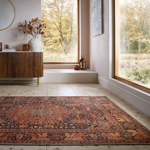 Borvörös mosható szőnyeg 152x230 cm Nico Global – Flair Rugs