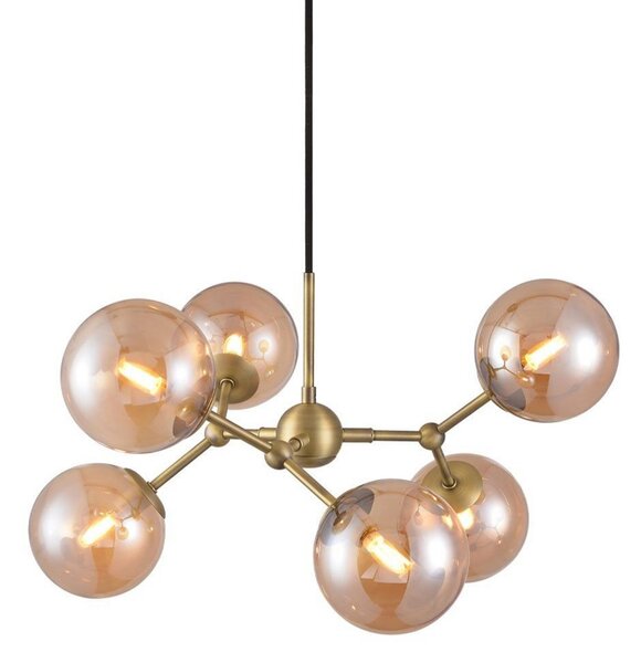 Függőlámpa Halo Design, Arany / Sárgaréz, Étkező, Fém