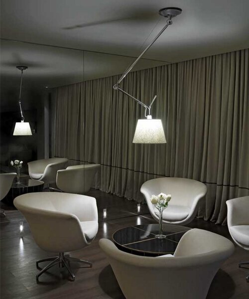 Tolomeo Decentrata Függőlámpa ø320 Parchment - Artemide
