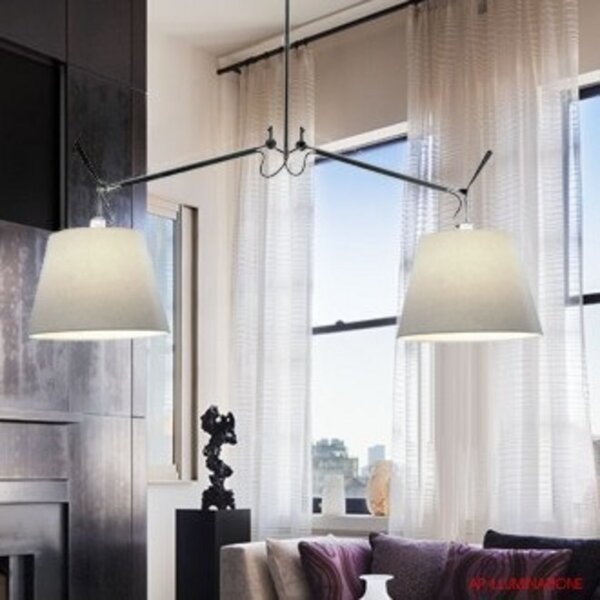 Tolomeo Basculante függő világítás Ø 24 cm bézs