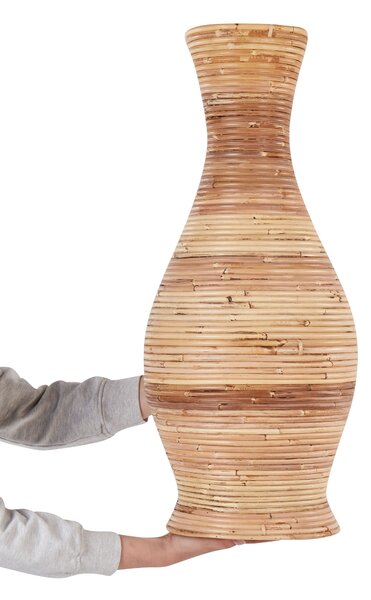 Dekor váza TRINISA Rattan 70 cm Természetes
