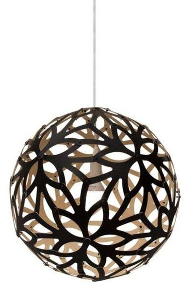 Floral Függőlámpa Ø40 Black 1 Side - David Trubridge