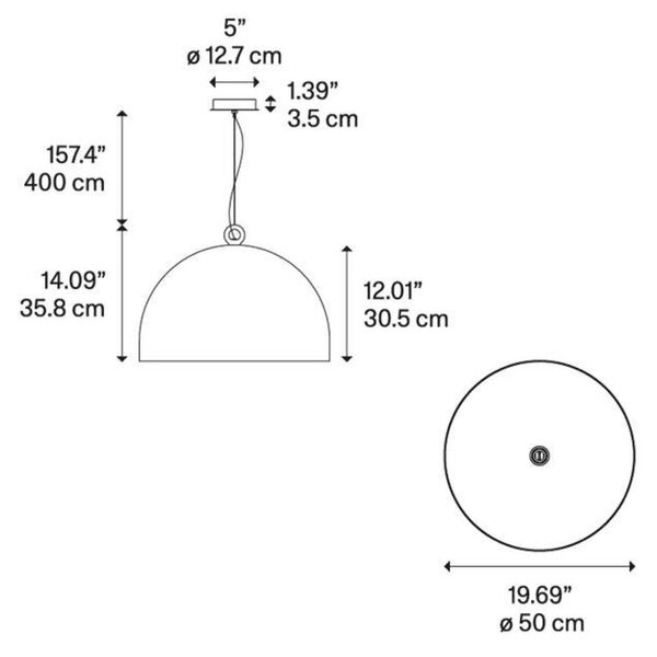 Függőlámpa Diesel Living with Lodes, dimmable, Szürke, Étkező, Beton