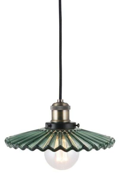 Függőlámpa Globen Lighting, COBBLER, dimmable, Zöld, Étkező, Üveg, Vintage