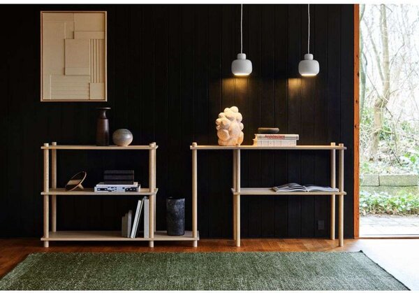 Függőlámpa Woud, Stone, dimmable, Fekete, Konyha, Fém, Dizájn