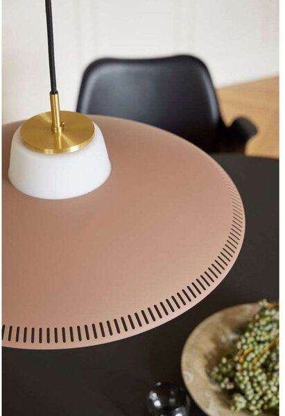 Függőlámpa Warm Nordic, Opal Shade, dimmable, Barna / Rozsdabarna, Étkező, Fém, Skandináv