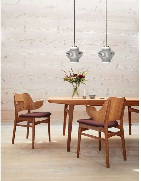 Függőlámpa Warm Nordic, Opal Lamella, dimmable, Szürke, Étkező, Fém, Vintage