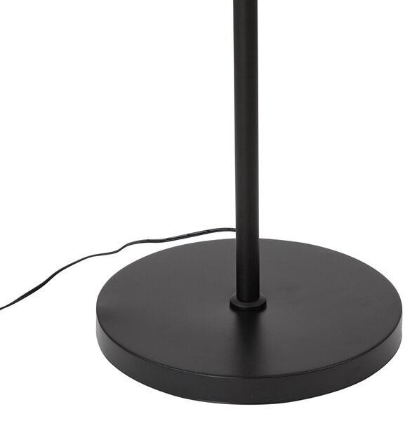Modern állólámpa fekete, LED-del, dimmelhető RGB-vel és távirányítóval - Sjors