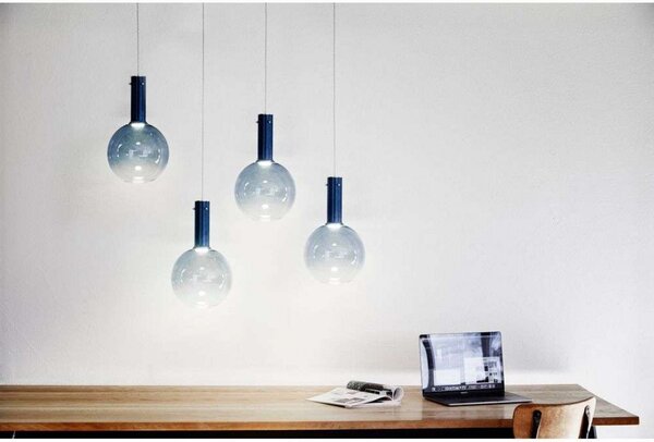 Függőlámpa LOOM DESIGN, dimmable, Kék, Nappali, Üveg
