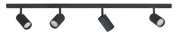 Designline Tube Kit 4 sínkészlet, 2 m, fekete – Antidark