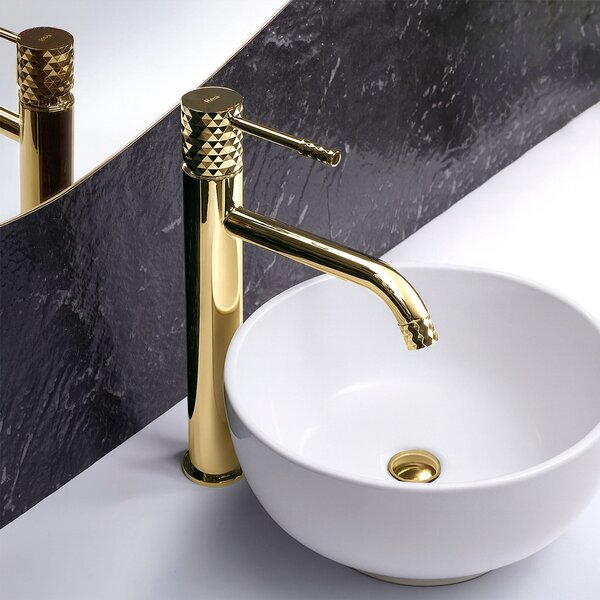 Rea Lungo Diamond, magas mosdócsaptelep h-300, fényes arany, REA-B8995