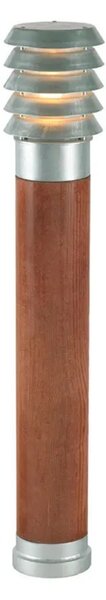 Alta Kültéri Oszlop Lámpa Large Wood/Galvanised - Norlys