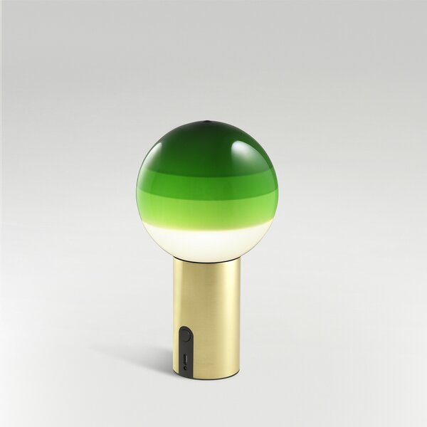 Asztali lámpa MARSET, Dipping Light, dimmable, Zöld, Nappali, Üveg, Dizájn