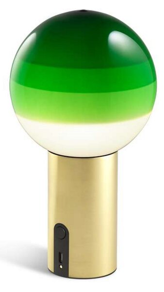 Asztali lámpa MARSET, Dipping Light, dimmable, Zöld, Nappali, Üveg, Dizájn