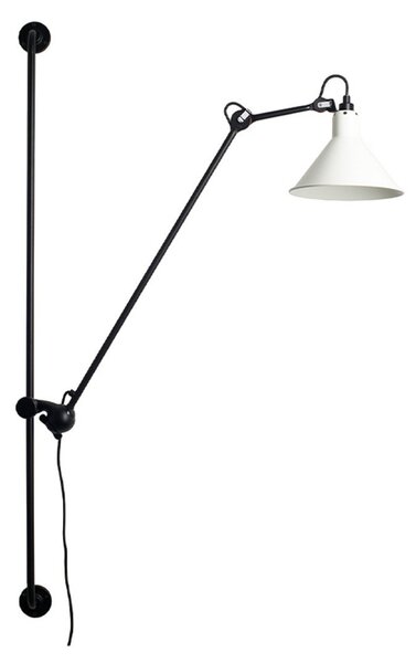 Fali Lámpa Lampe Gras, Fekete, Nappali, Fém, Indusztriális dizájn