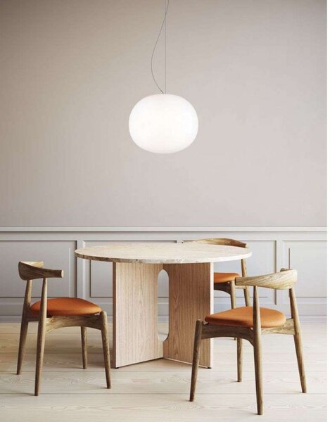 Függőlámpa Lodes, dimmable, Fehér, Étkező, Üveg