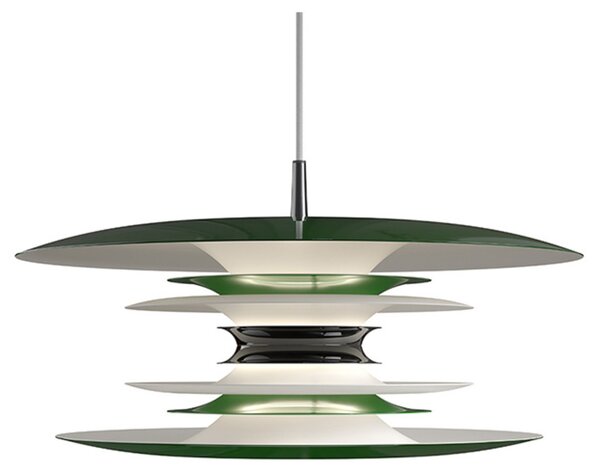 Függőlámpa Belid, dimmable, Zöld, Nappali, Fém