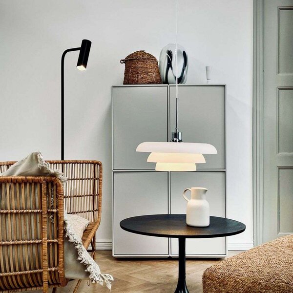 Függőlámpa Dyberg Larsen, Ava, dimmable, Fehér, Nappali, Üveg, Modern