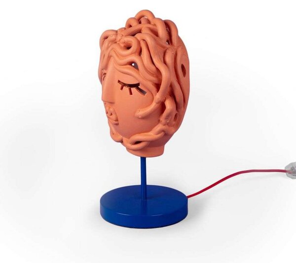 Medusa Mask Asztali Lámpa Terracotta - Seletti