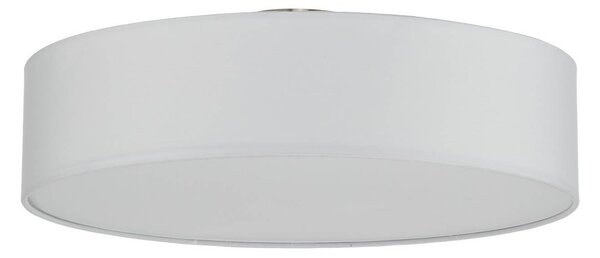 Lindby Sebatin mennyezeti világítás, Ø 50 cm, fehér, szövet, E27, dimmelhető, Fehér / opál, Hálószoba, Textil / szövet / selyem, Skandináv