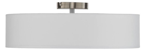 Lindby Sebatin mennyezeti világítás, Ø 50 cm, fehér, szövet, E27, dimmelhető, Fehér / opál, Hálószoba, Textil / szövet / selyem, Skandináv