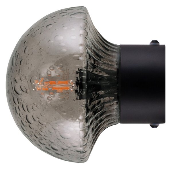Fali Lámpa Globen Lighting, Szürke, Fürdőszoba, Üveg