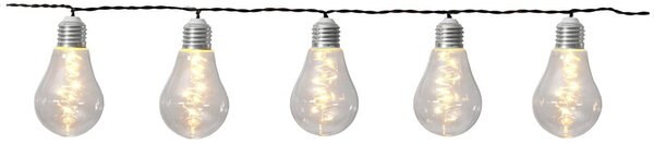 Glow fehér kültéri napelemes LED fényfüzér, hosszúság 1,9 m - Star Trading