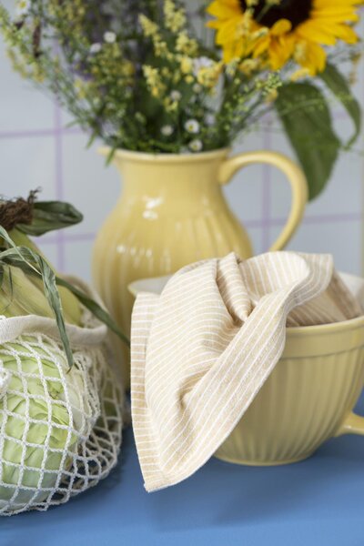 IB Laursen MYNTE LEMONADE sárga kerámia kelesztőtál