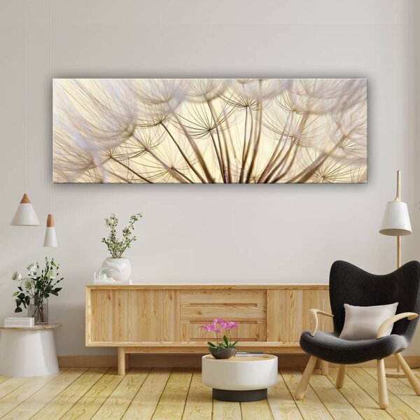 120x50cm - Pitypang krémszín II vászonkép