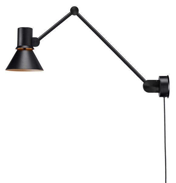 Fali Lámpa Anglepoise, Type 80 W3, Fekete, Nappali, Fém, Dizájn