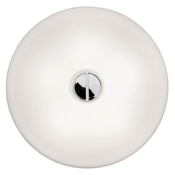 Mennyezeti Lámpa FLOS, BUTTON, dimmable, Fehér, Nappali, Üveg, Dizájn