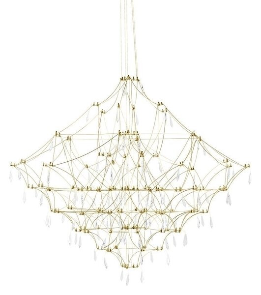 CONSTELATION 77 GOLD függőlámpa - LED, szálcsiszolt acél