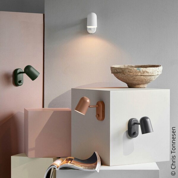 Fali Lámpa Northern, Buddy wall, dimmable, Fehér, Nappali, Fém, Skandináv