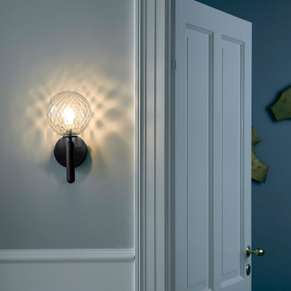 Fali Lámpa Nuura Aps, Miira Wall, dimmable, Fekete, Nappali, Fém, Dizájn