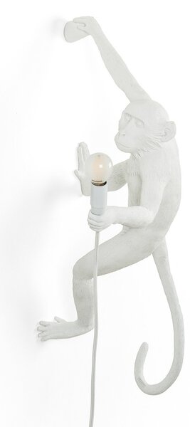 Asztali lámpa SELETTI, Monkey Lamp, Fehér, Nappali, Műanyag, Dizájn